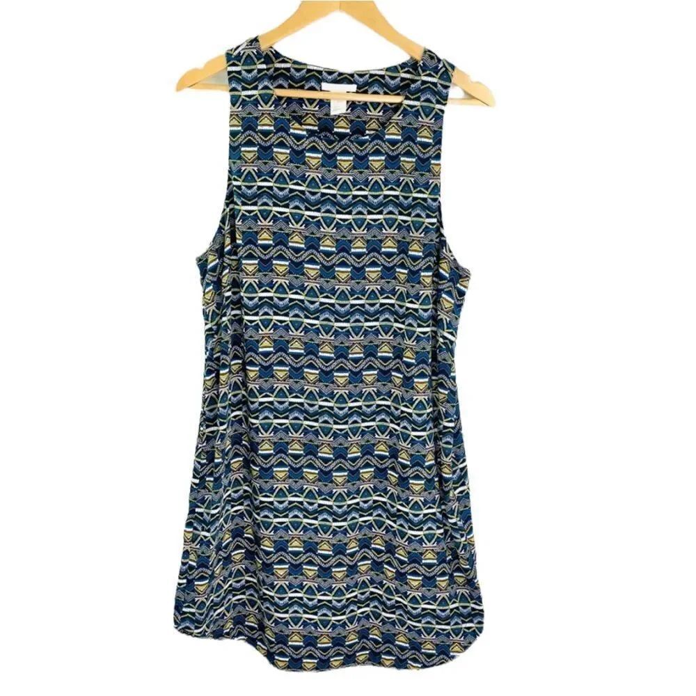 H&M southwest boho print sleeveless dress